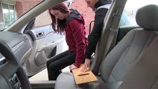 Car Transfers to and from a Wheelchair Using a Transfer Board at Helen Hayes Hospital [upl. by Finbar]