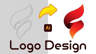 How To Make Sketch Logo design in Adobe Illustrator [upl. by Asyl485]