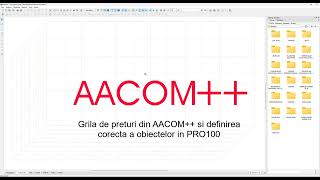 AACOM  Grila de preturi si definirea elementelor in PRO100 [upl. by Fernas]