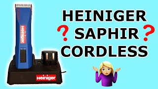 Heiniger Saphir Cordless Clipper Review Professional Groomers Opinion [upl. by Retseh694]