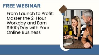 September 13 2024  Webinar From Launch to Profit [upl. by Lenahc]