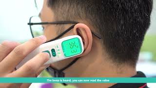 NIT320 Forehead amp Infrared Thermometer  Instruction Tutorial video [upl. by Aicella]