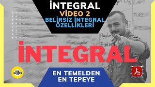 İNTEGRAL 2 Konu Anlatım Serisi BELİRSİZ İNTEGRAL ÖZELLİKLERİ [upl. by Armilla]