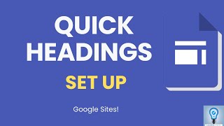 How to Add and Format Headings on Google Sites QUICKLY [upl. by Nuahsyd]