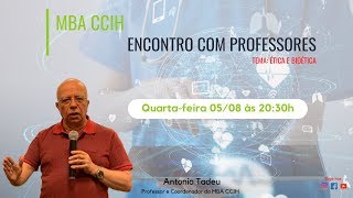 Encontro com o professor Tadeu ética e bioética [upl. by Lednyk162]