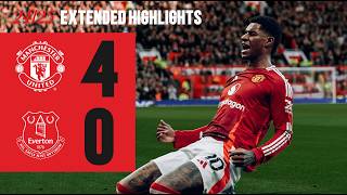 Amorims First League Win 🙌  Man Utd 40 Everton  Extended Highlights [upl. by Gardol972]