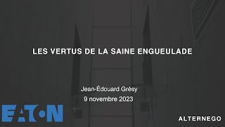 Les vertus de la saine engeulade [upl. by Barnabe305]