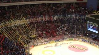 Tifo före final 3 i Globen  DjurgårdenHV71 [upl. by Suiradel]