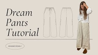 Lane Pants Sewing Tutorial  Beginner Pattern  Sew A Long  Cargo Pants [upl. by Eirok]