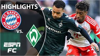 🚨 SLIP UP 🚨 Bayern Munich vs Werder Bremen  Bundesliga Highlights  ESPN FC [upl. by Nelloc]