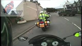 Police bikes quotThe 7s Trailquot Depart Moffat on A708 for Selkirk Heavies 6 of 13 [upl. by Sadirah]