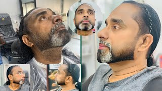 Perfect Mid Fade with Arabic Style Beard Setting Tutorialquot💈✂️🧔🔥✨How to Arabic Beard 🧔🏻‍♂️ Style cut [upl. by Nonnelg]