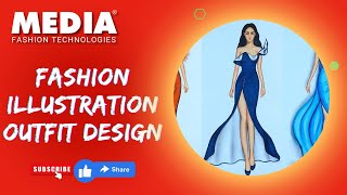 Fashion Illustration outfit Design [upl. by Valle]