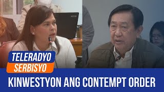 VP Duterte questions House’s detention of chief of staff  Teleradyo Serbisyo 25 November 2024 [upl. by Janela901]