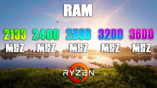 2133MHz vs 2400MHz vs 2666MHz vs 3200MHz vs 3600MHz RAM on Ryzen [upl. by Beberg]