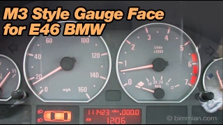 M3 Style Gauge Face for E46 BMW [upl. by Salomi]