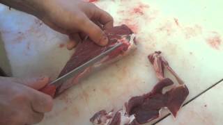 Deer ShoulderTrimming and Steaks [upl. by Davey]