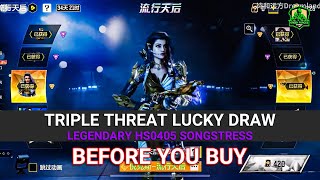 TRIPLE THREAT LUCKY DRAW LEGENDARY HS0405 SONGSTRESS Call of Duty Mobile  Green Forces Gaming [upl. by Cousins]