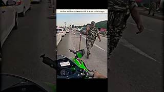 Police vs Bikers 😨 Police Ne without Reasoning Kiya Badtamizi 🤬shorts bike biker [upl. by Eustace]