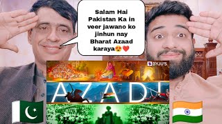 Azadi A Tribute To Great Indian Freedom Fighters  Pakistani Shocking Reactions [upl. by Nance620]