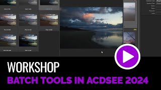 Perform Multiple Photo Editing Tasks using the Batch Tools in ACDSee [upl. by Abbi]