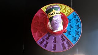 Gummy Bears Jacobs Nescafe amp Milka Chocolate ASMR  Gummibärchen Eiscafe Schoko [upl. by Icyaj]