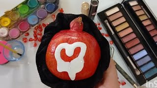 ASMR Makeup on Pomegranate🤩🤯No talking [upl. by Tigdirb132]