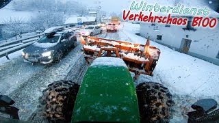 Verkehrschaos B100  Winterdienst in Oberkärnten ❄️  25cm Neuschnee Teil 1 [upl. by Ynahteb]