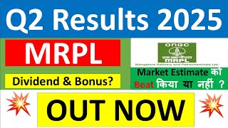 MRPL Q2 results 2025  MRPL results today  MRPL Share News  MRPL Share latest news  MRPL Dividend [upl. by Becka657]