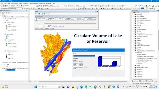 How to Calculate Volume of ReservoirLakeany waterbody using ArcGIS [upl. by Norra]