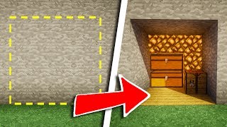 TUTO PASSAGE SECRET ULTRA SÉCURISÉ   Minecraft [upl. by Aenat]