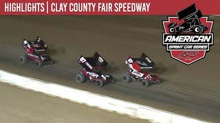 ASCS  American Sprint Car National Series  Clay County Fair Speedway  Sept 10 2024  HIGHLIGHTS [upl. by Nauqram]