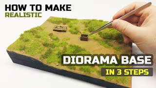 How to make diorama base  Tutorial for beginners [upl. by Ahsatin690]