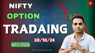 TRADE ANALYSIS OF 301024 📈✅ NIFTY OPTION BUYING  BEARISH MARKET [upl. by Aaronson53]