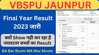 Vbspu final year result जारी  vbspu result 2023  vbspu News today  vbspu Exam  Vbspu Latest News [upl. by Adniles448]