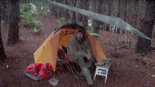 CAMPING in RAIN  Storm Break Tent [upl. by Vonni644]