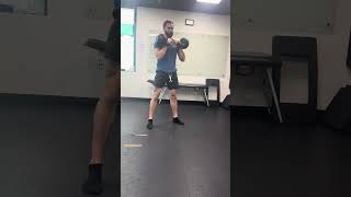 Double Kettlebell Deadstop Swing Clean [upl. by Oicram]