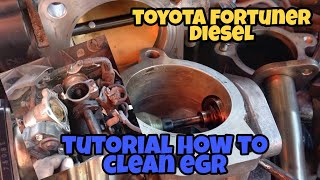 CLEANING EGR TOYOTA FORTUNER [upl. by Ahsenwahs218]