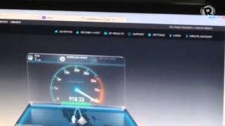 PLDT tests download speed of its 1Gbps fixed broadband network service [upl. by Lorie]