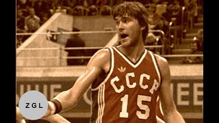 Arvydas Sabonis Offense and Defense Highlights – Before Injuries [upl. by Monafo]