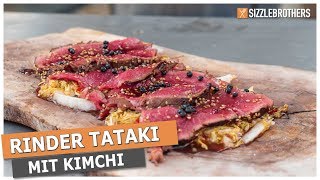 Rinder TATAKI  mit Highspeed KIMCHI [upl. by Osnofledi]