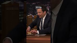 Gigi Hadid getting burger everytime on Jimmy Fallon show [upl. by Mcleod584]