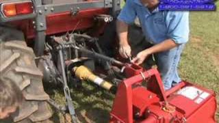 How to  Rotary Tiller for 3point Hitch PTO Drive [upl. by Sile447]