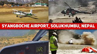 Syangboche Airport Amazing Takeoff and Landing [upl. by Nylodnarb]