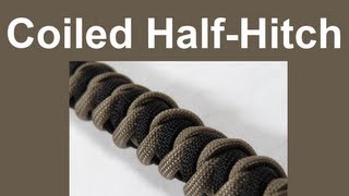 How to make Coiled Half Hitch Paracord Bracelet Tutorial Paracord 101 [upl. by Carson316]