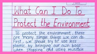 What Can I Do To Protect The Environment Paragraph 150 words  CBSE Expression Series 2024 [upl. by Beaufert]