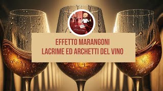 Effetto Marangoni Lacrime e archetti del vino [upl. by Eiser843]