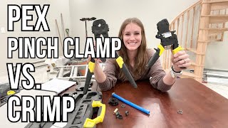 PEX Connections Pinch Clamp Vs Crimp [upl. by Balfore]