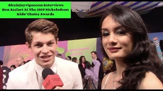 Ben Azelart Interview With Alexisjoyvipaccess  2019 Nickelodeon KCA [upl. by Akilam29]