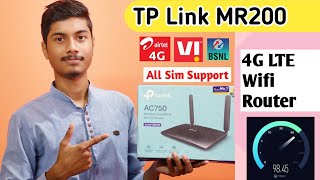 TpLink Archer Mr200 4G LTE Router 2020  TP Link MR200 4G All Sim Support  Best 4G Router [upl. by Nanreik]